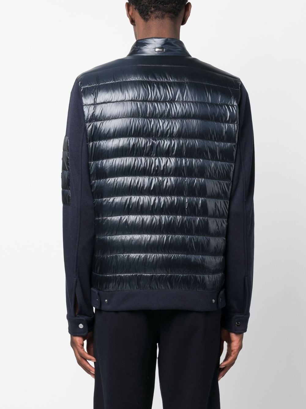 padded-panel zipped jacket - 4
