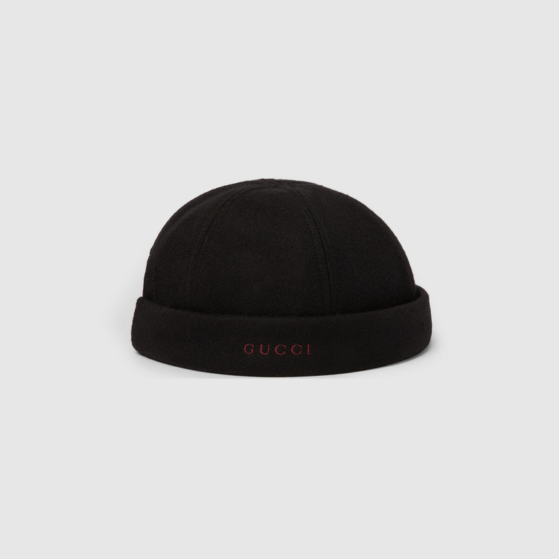 Wool hat with embroidery 4
