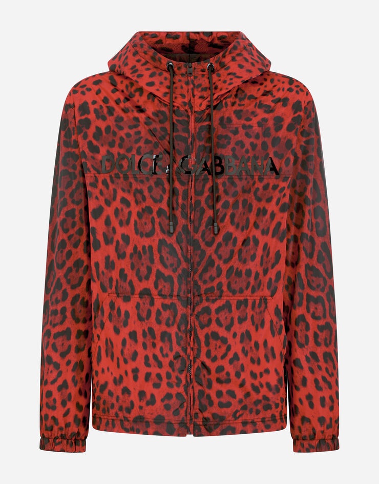 Leopard-print nylon jacket - 3