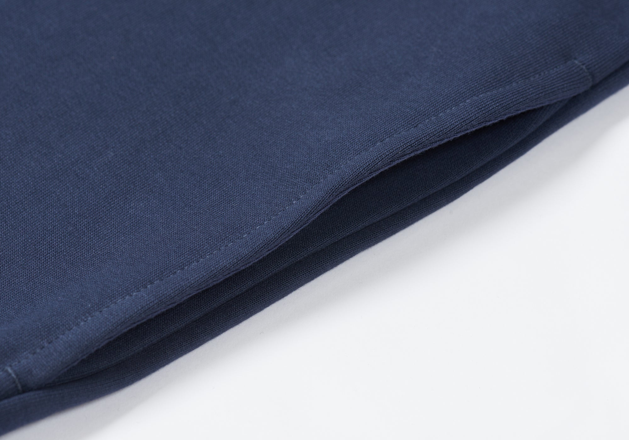 SLANT 1/4 ZIP HOOD BLUE - 5