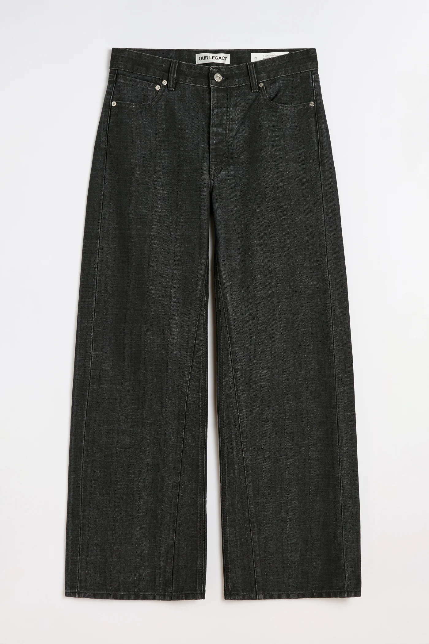 Treble Cut Black Coated Herringbone - 1