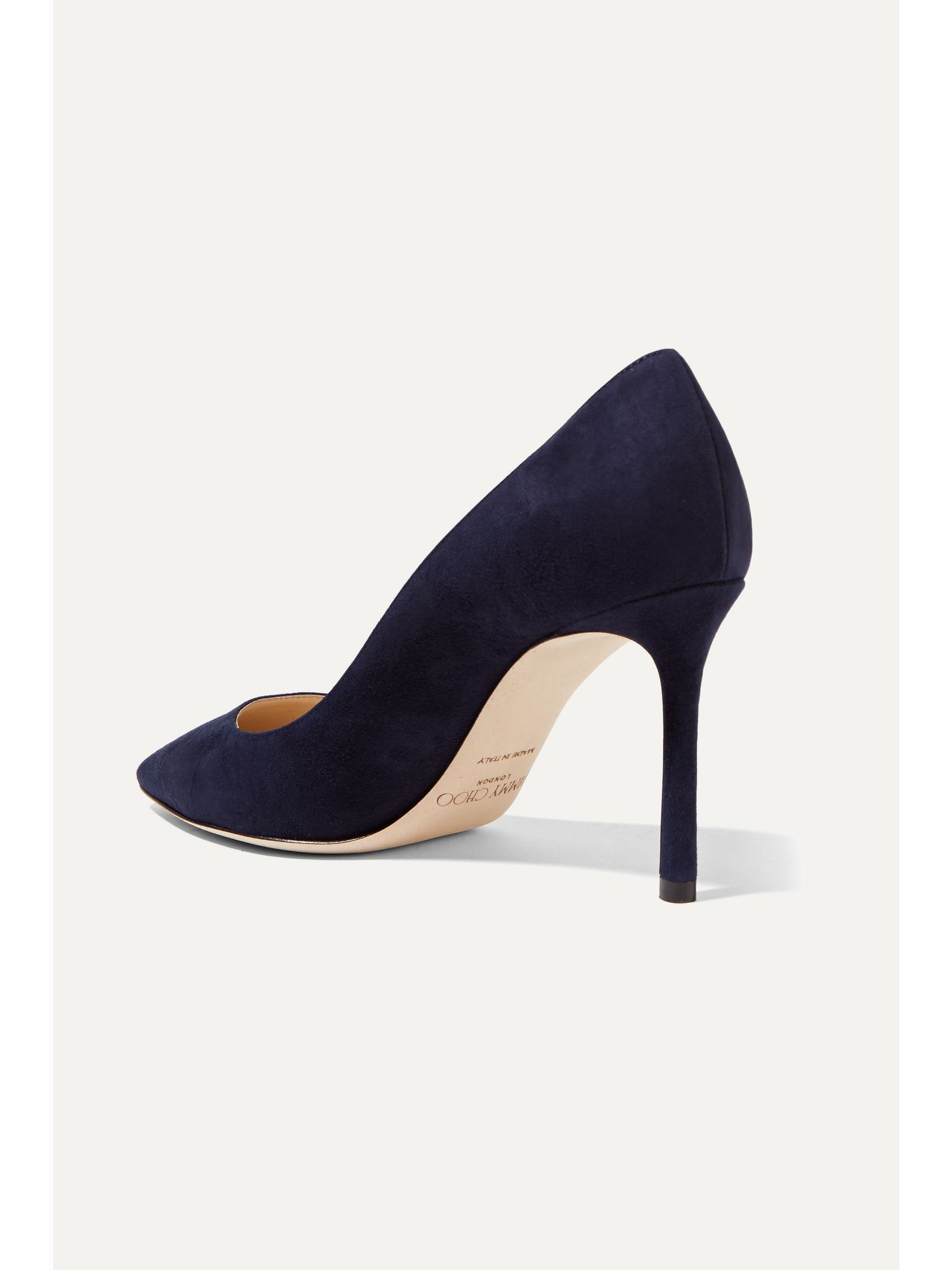 Romy 85 suede pumps Navy - 3
