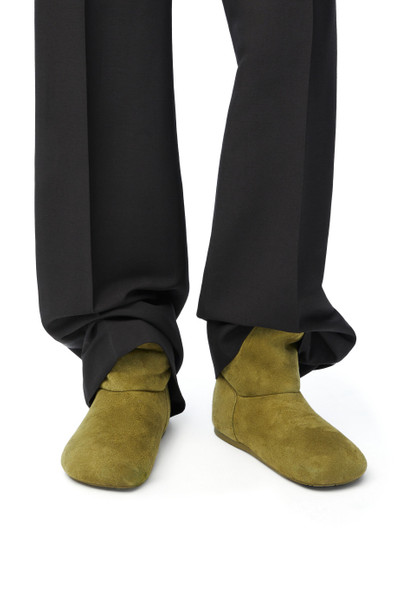 Loewe Lago boot in suede and shearling outlook