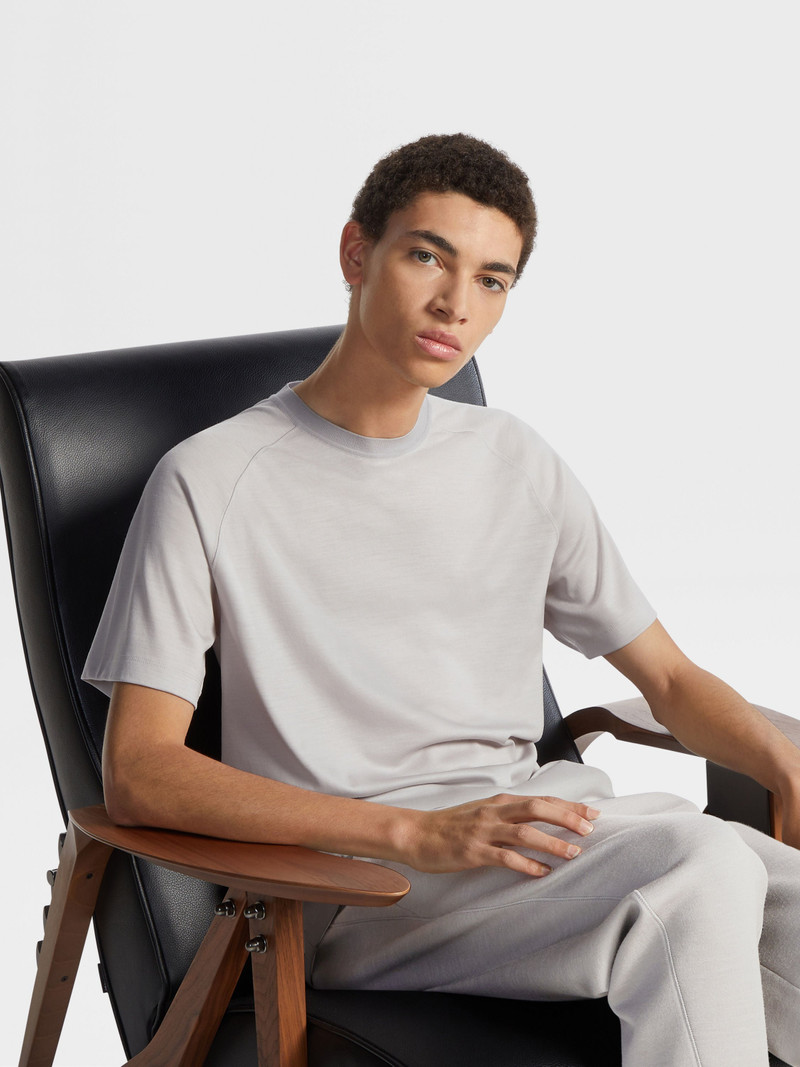 LIGHT GREY HIGH PERFORMANCE™ WOOL T-SHIRT 5