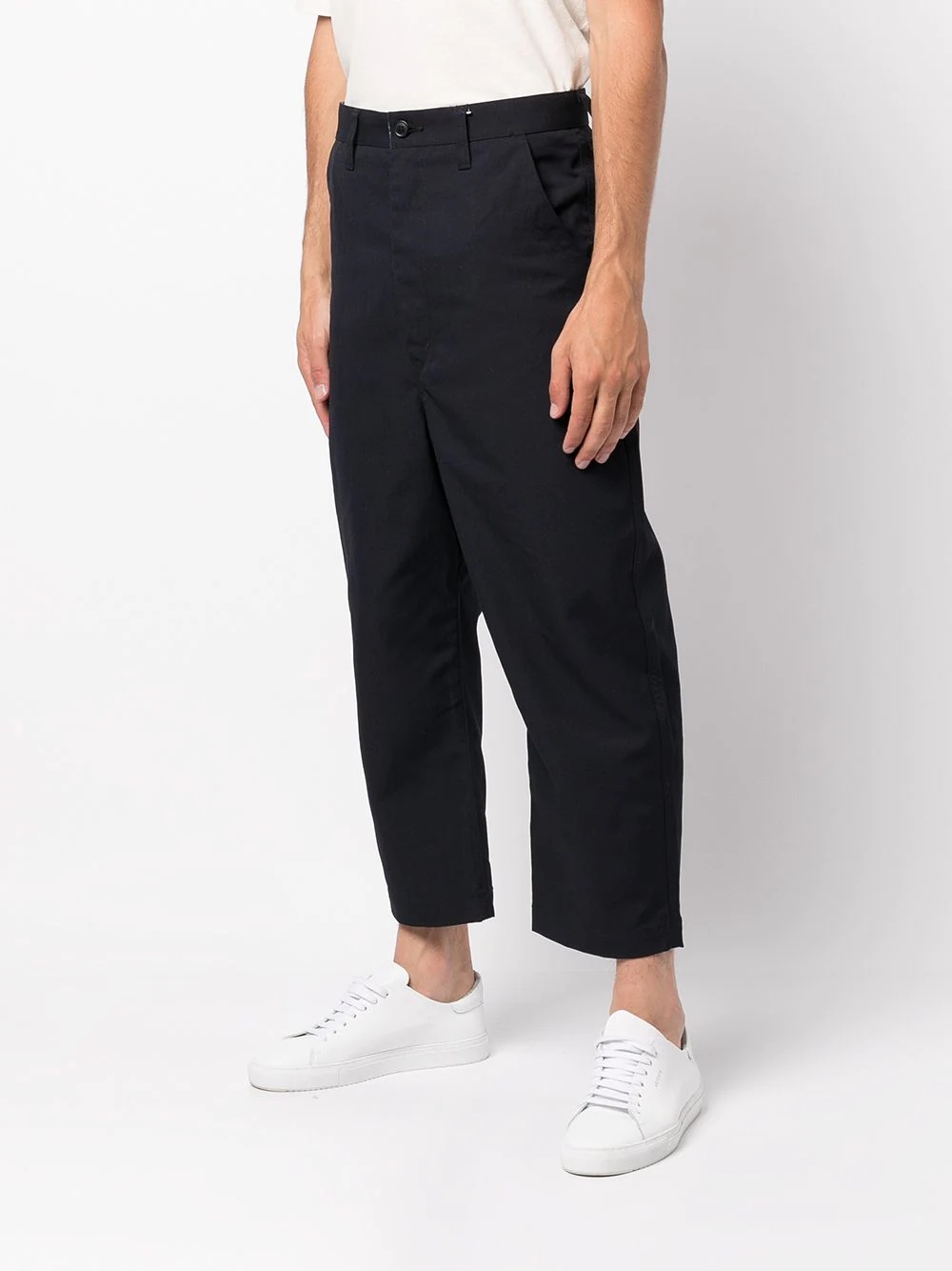 wide leg wool trousers - 3