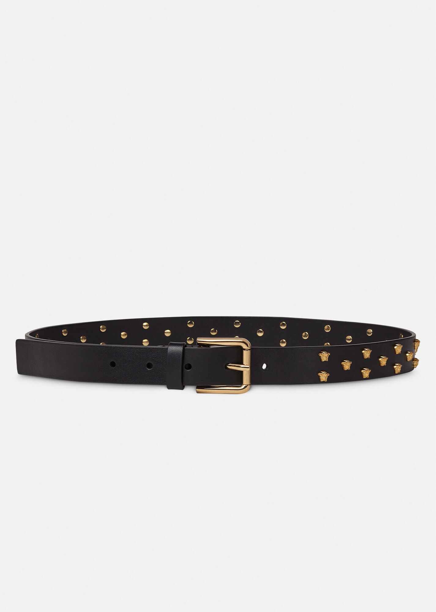 Medusa Stud Leather Belt - 1