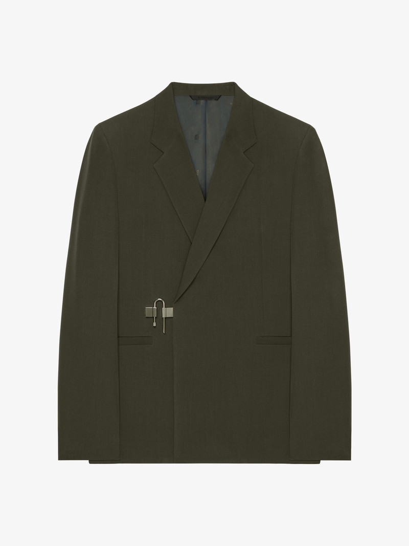 SLIM-FIT JACKET IN WOOL WITH U-LOCK CLOSING 1