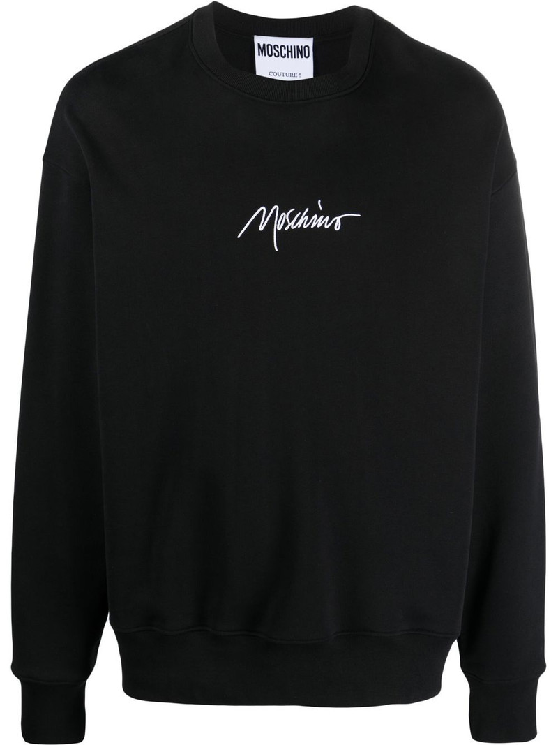 logo-print crew-neck sweatshirt 1
