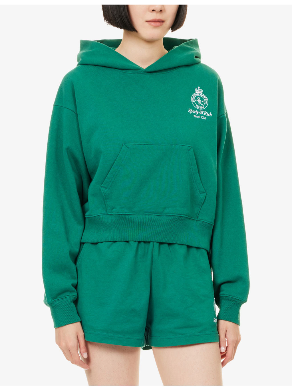 Tennis Logo-Embroidered Cotton-Jersey Hoody - 3