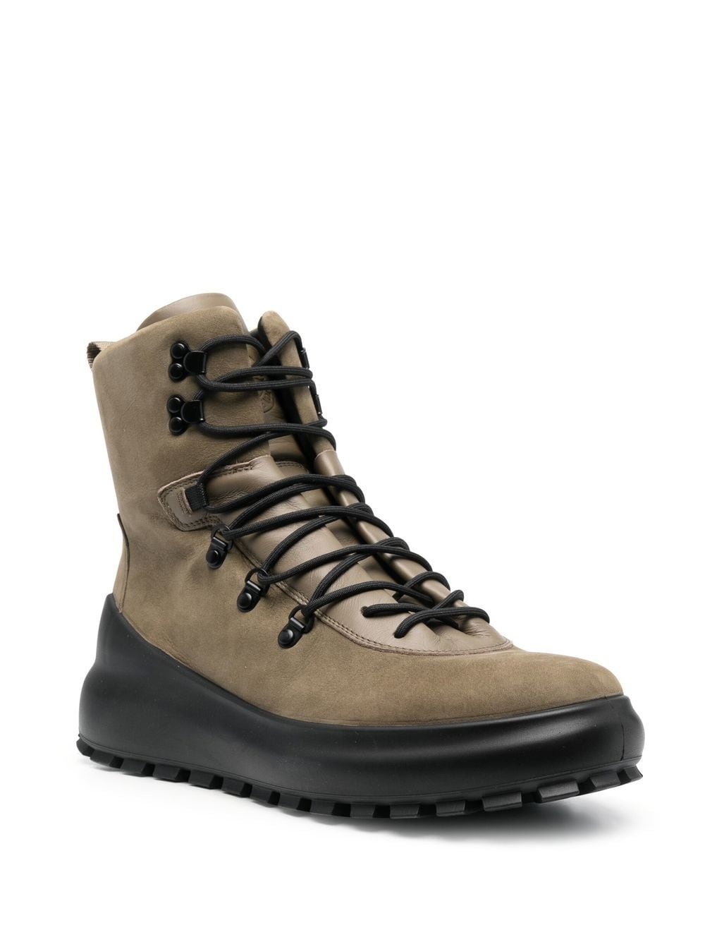 lace-up suede boots - 2