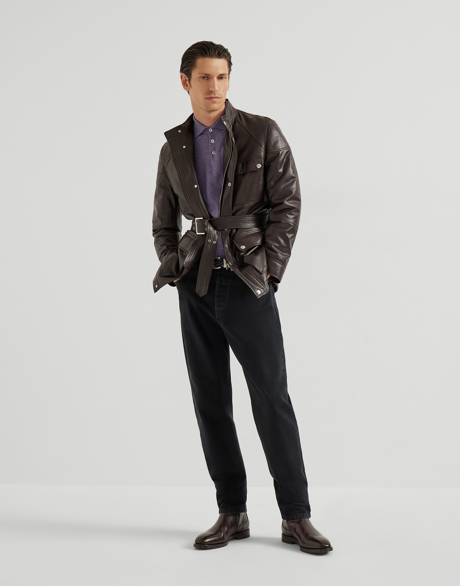 Cashmere polo-style sweater - 5