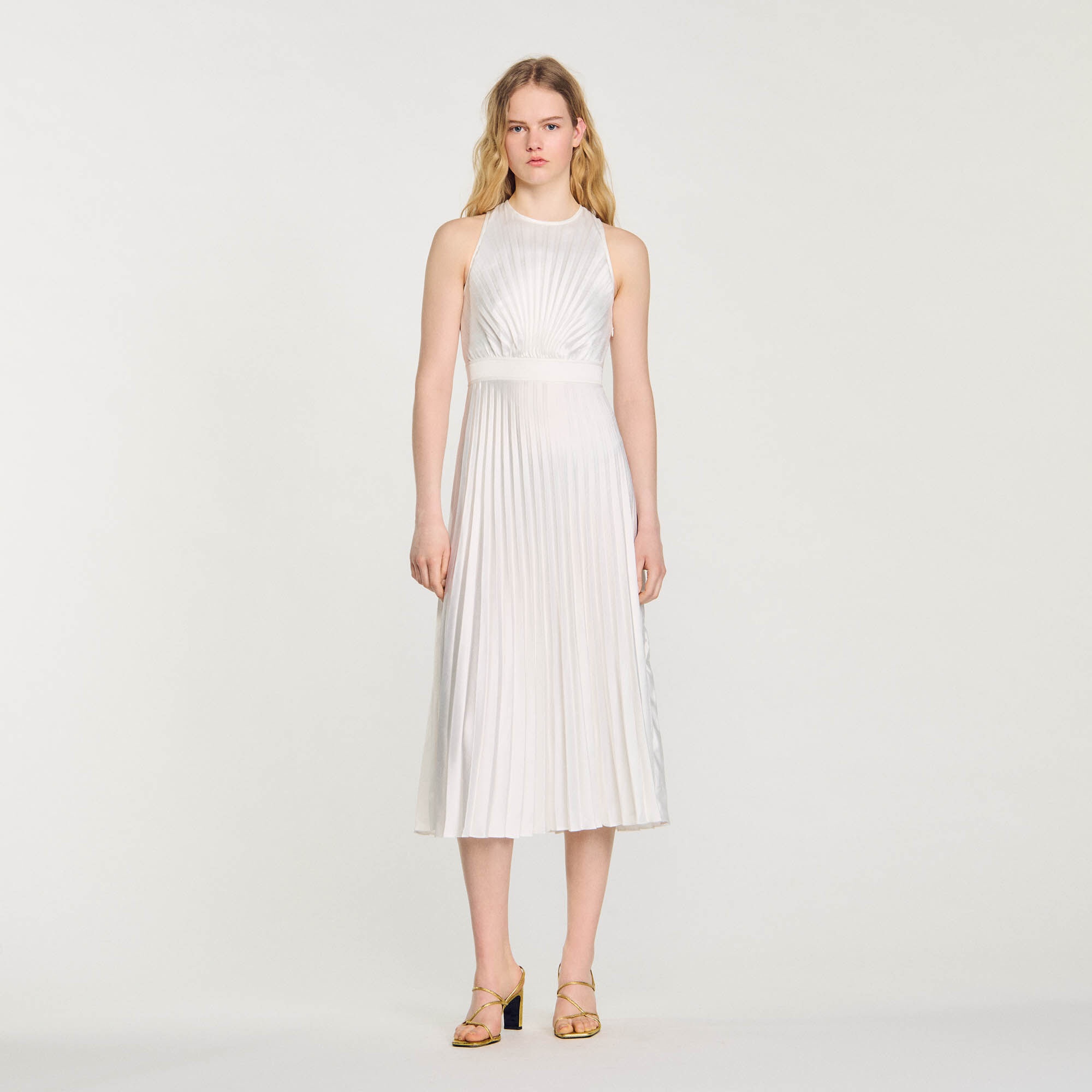 PLEATED MAXI DRESS - 3