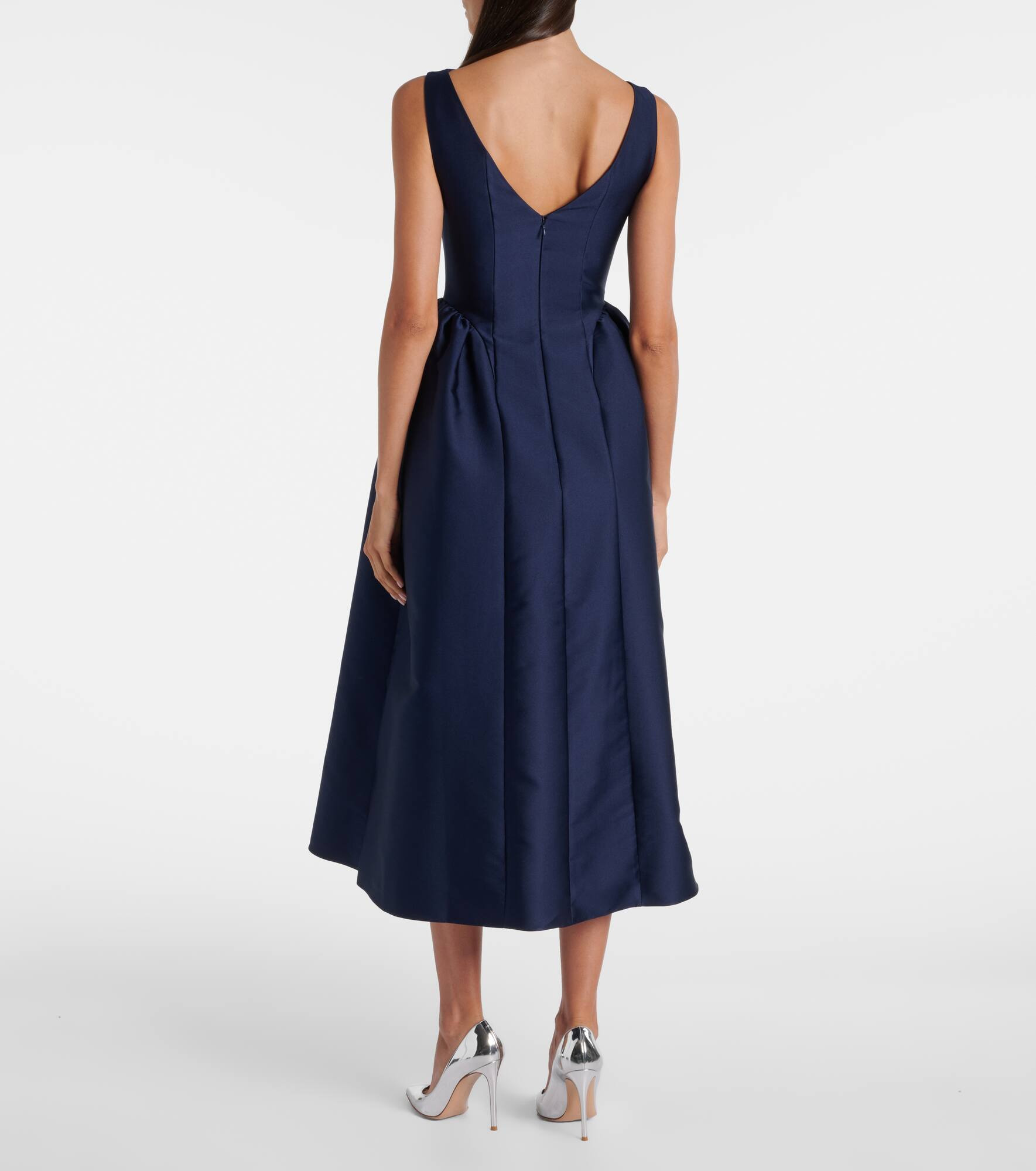 Taffeta midi dress - 3