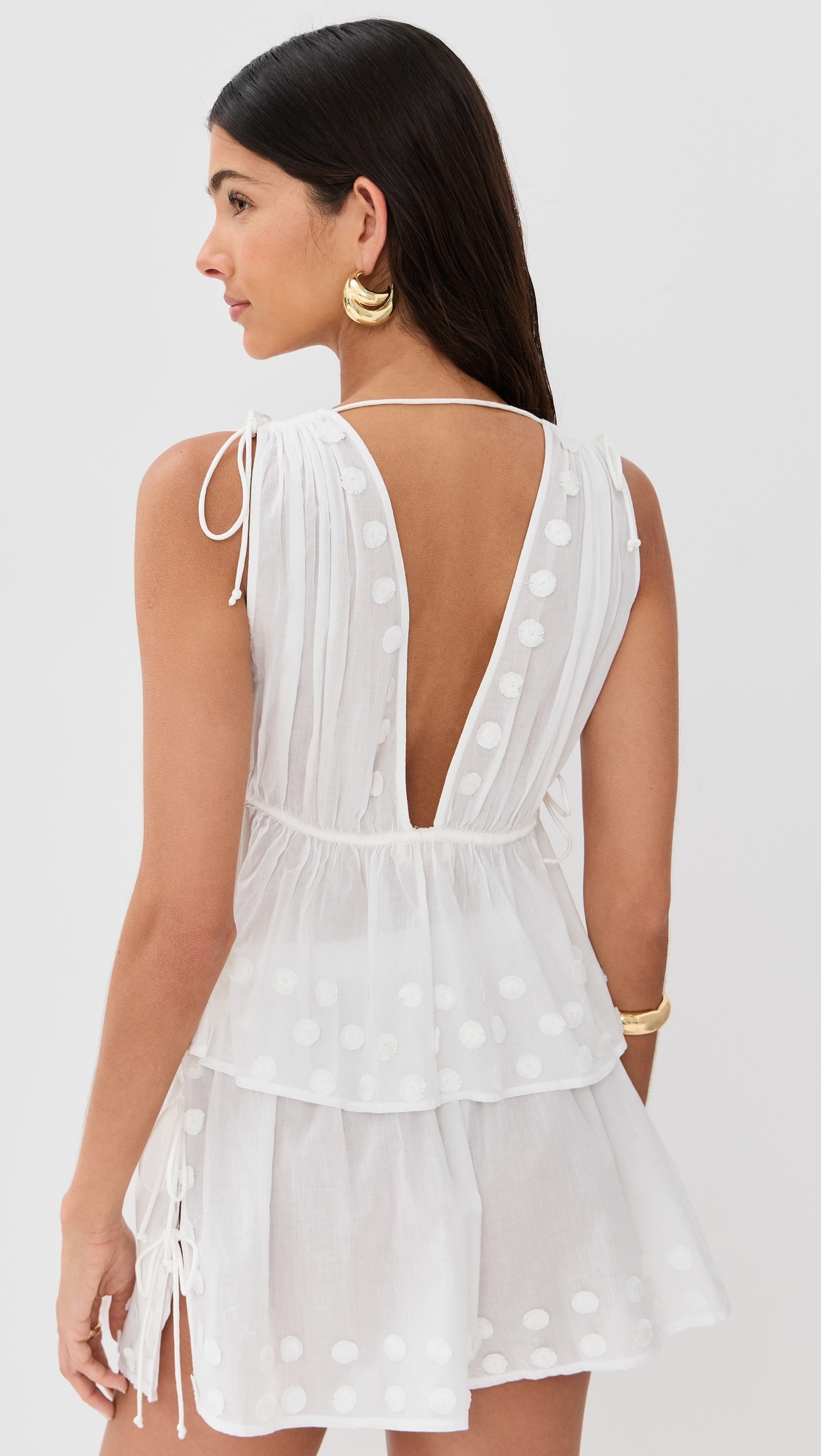 Anya Plunge V Neck Top Coverup - 2