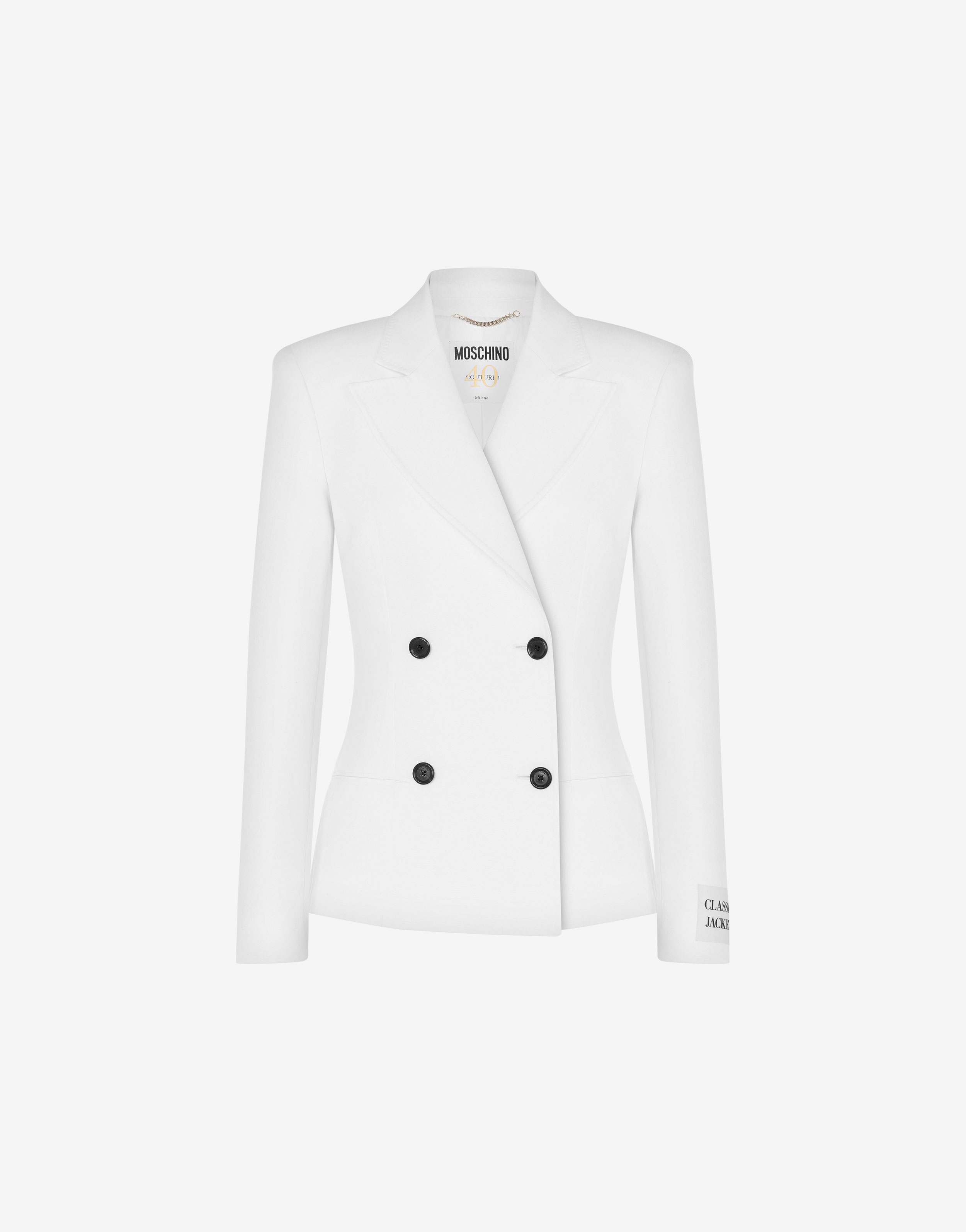 COTTON DUCHESSE DOUBLE-BREASTED JACKET - 1