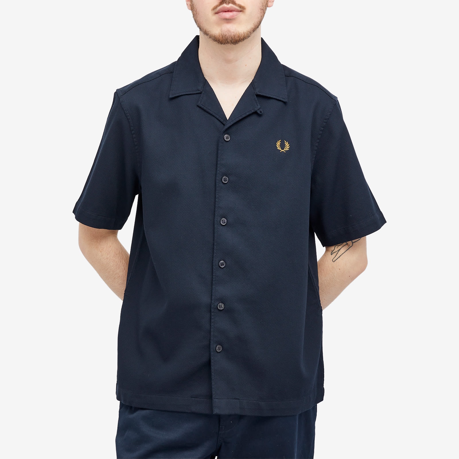 Fred Perry Pique Short Sleeve Vacation Shirt - 2