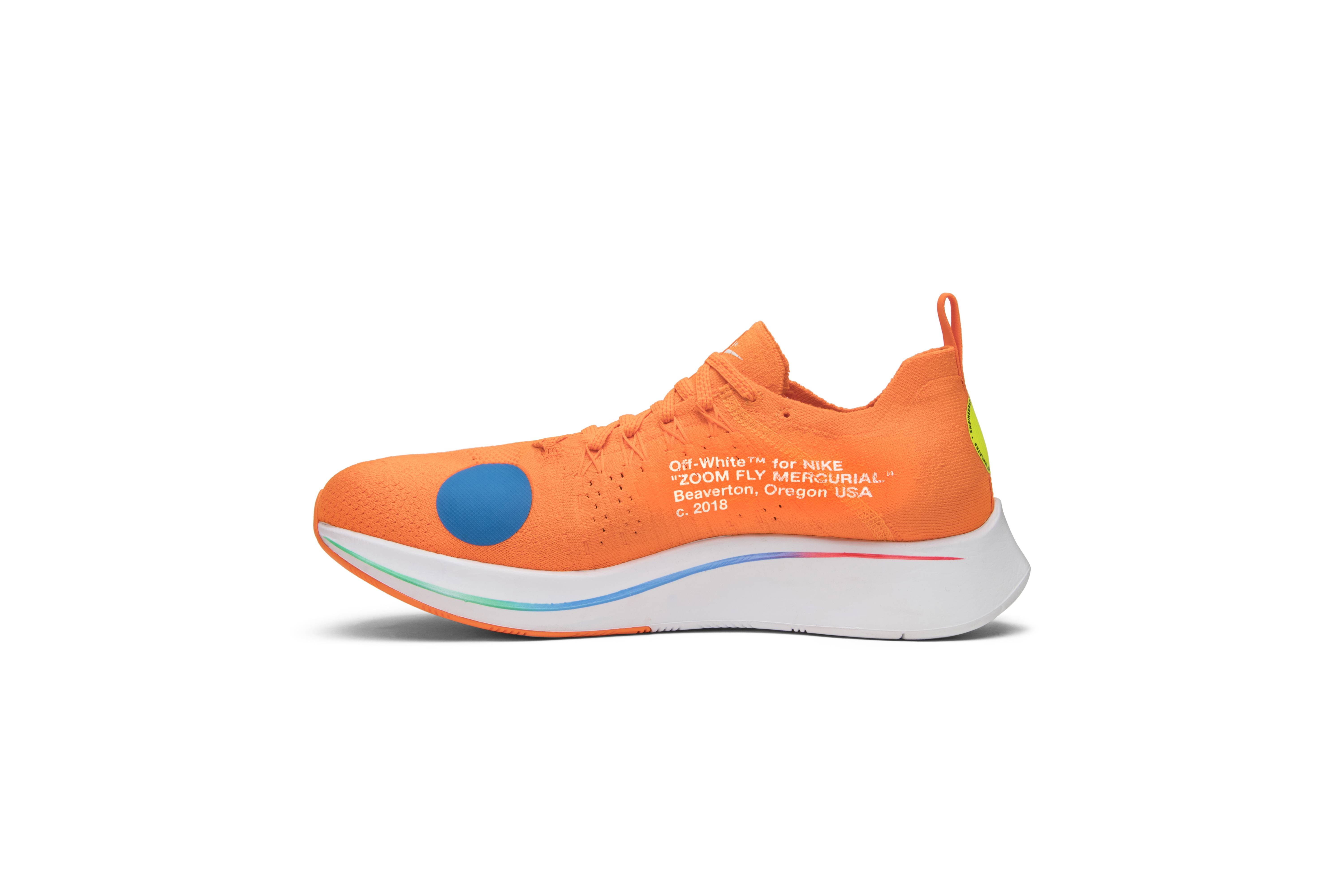 Off-White x Zoom Fly Mercurial Flyknit 'Total Orange' - 3