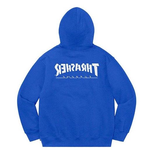 Supreme x Thrasher Hooded Sweatshirt 'Blue White Red' SUP-FW21-203 - 2