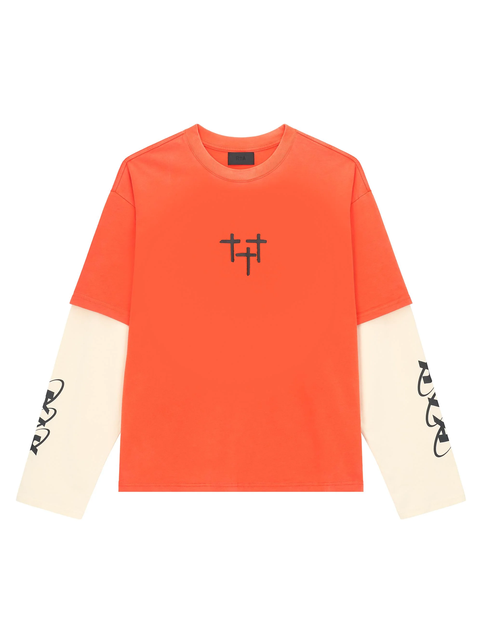 Men's Exodus Loris Double-Layered T-Shirt - Orange Planetary Rta - 1