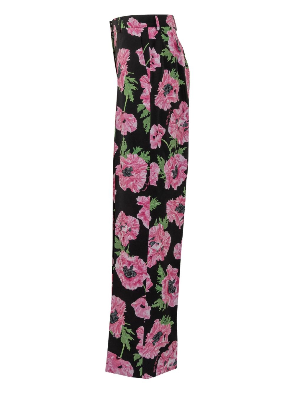 floral-print trousers - 3