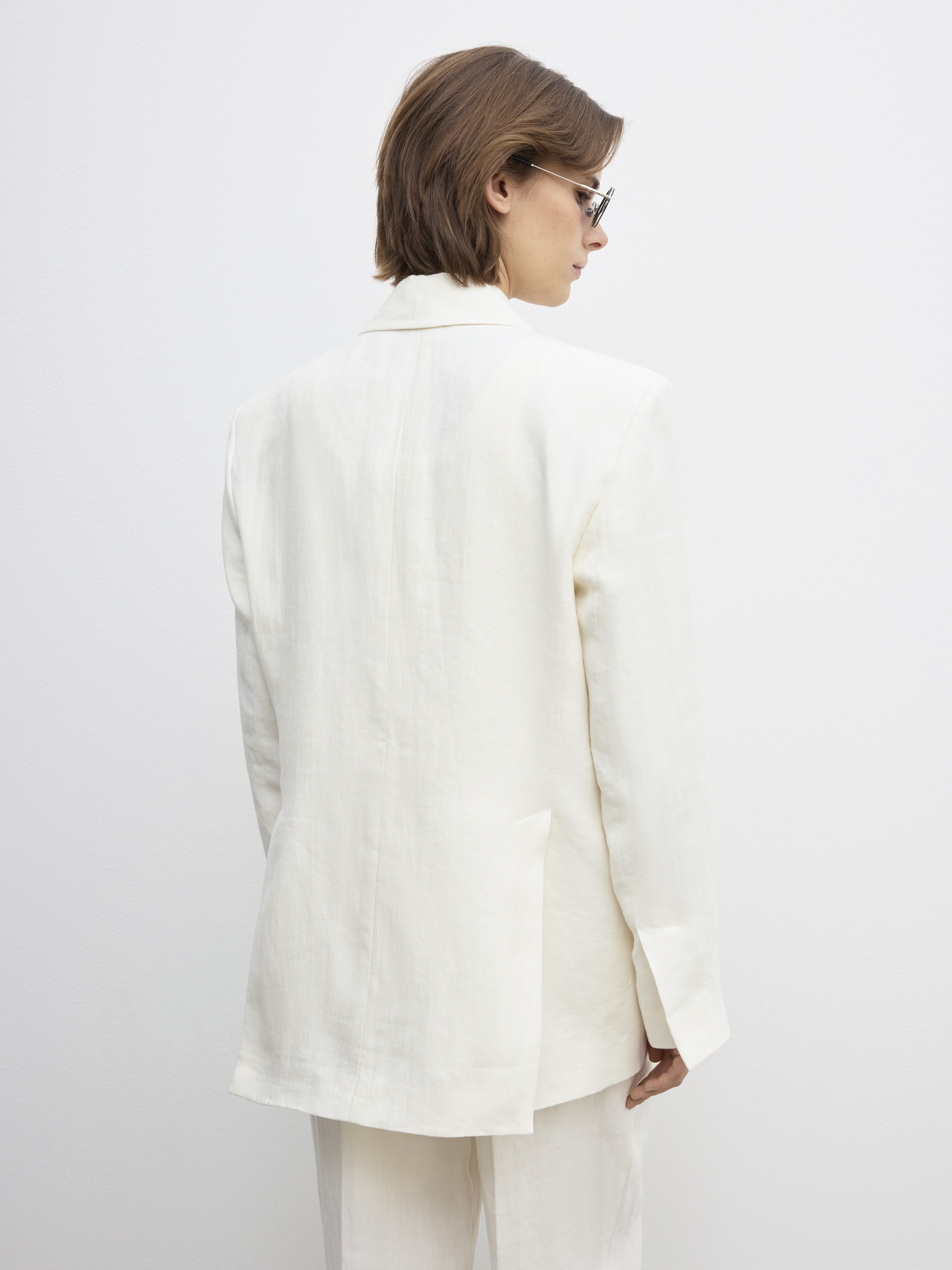 Classic linen blazer - 4