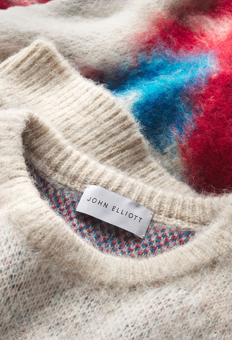 MOHAIR JACQUARD CREW 8