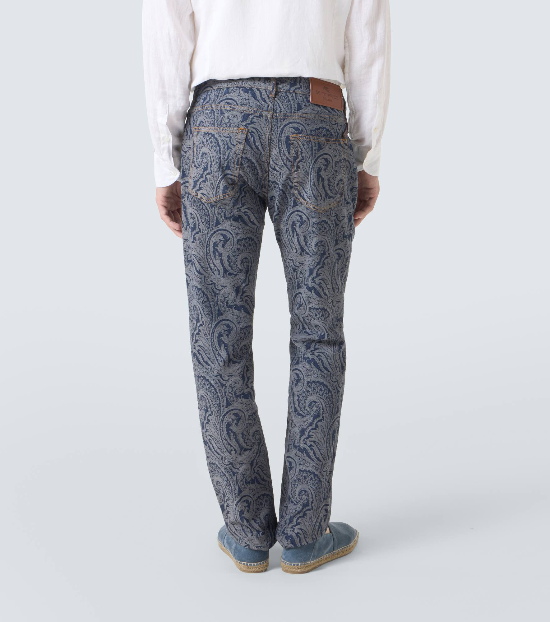 Roma paisley slim jeans - 4