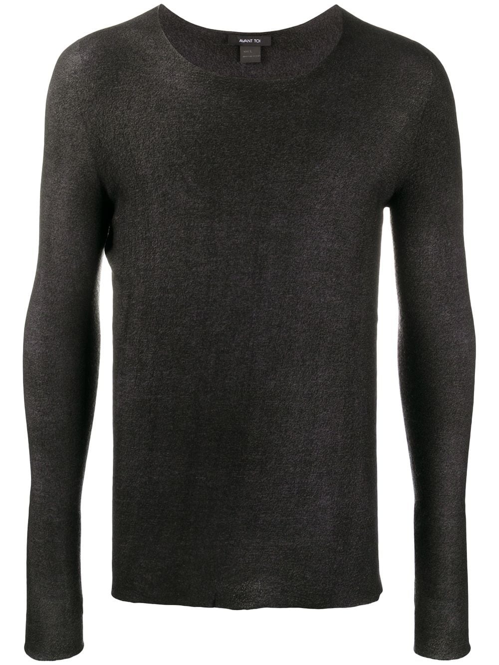 fitted round-neck jumper - 1