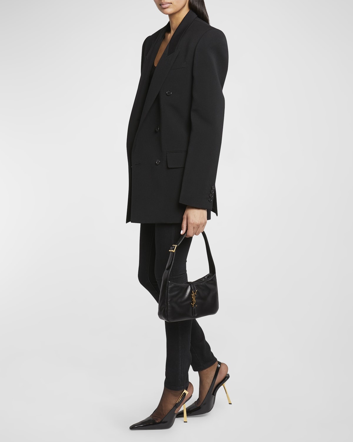 Le 5 A 7 YSL Shoulder Bag in Padded Smooth Leather - 3