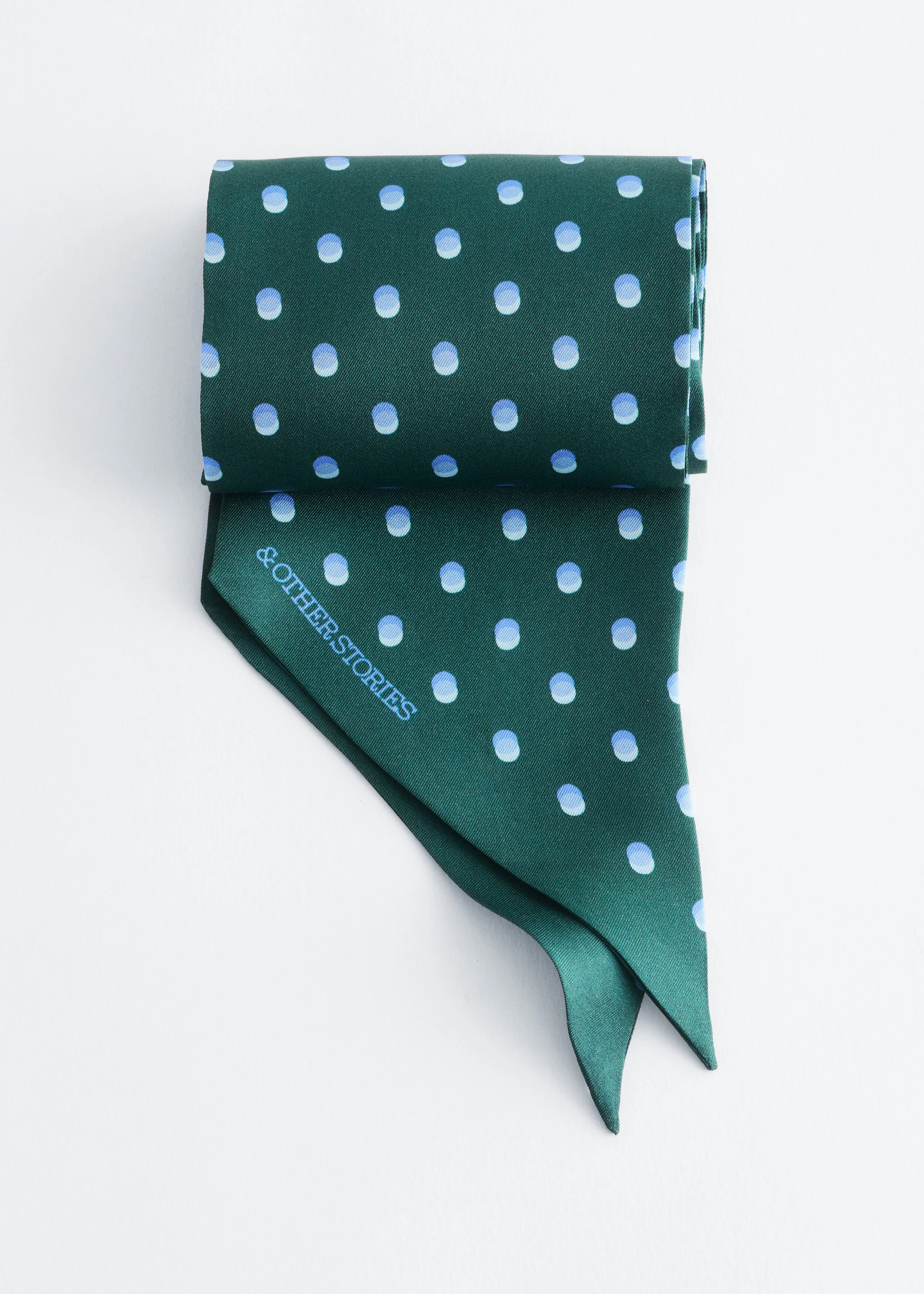 Polka-Dot Silk Scarf - 1
