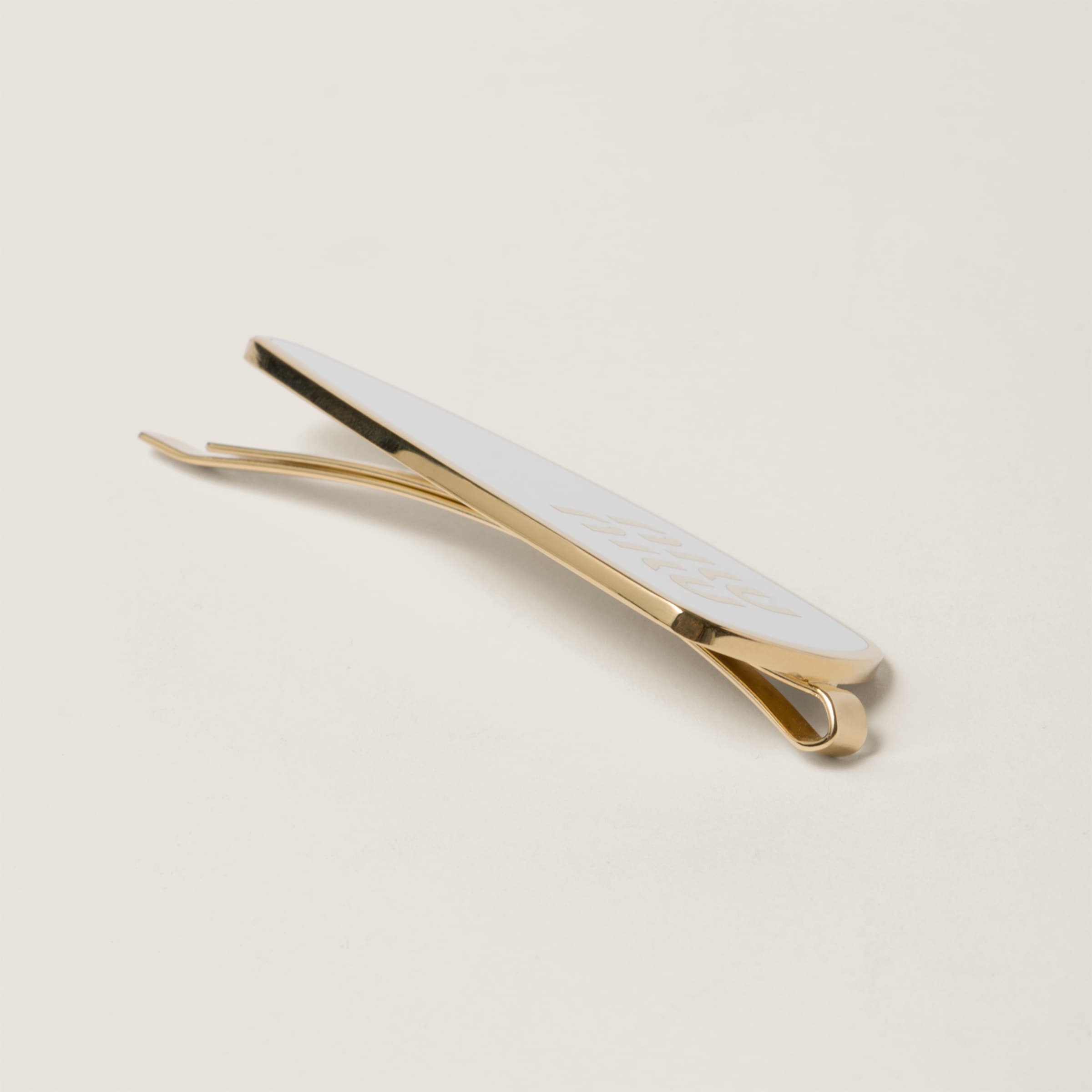 Enameled metal hair clip - 3
