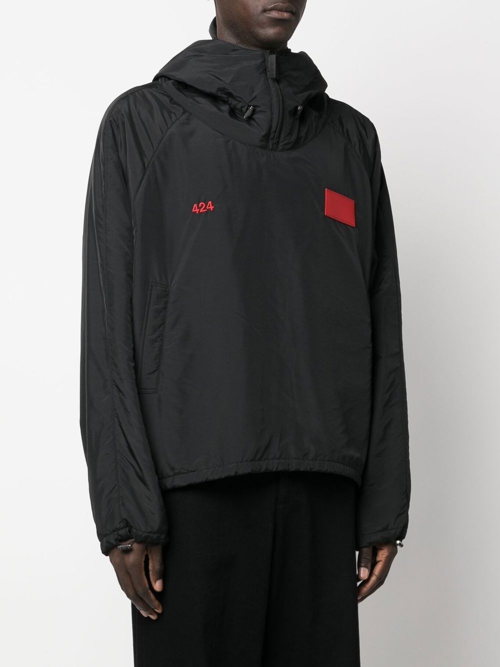 logo-patch jacket - 3