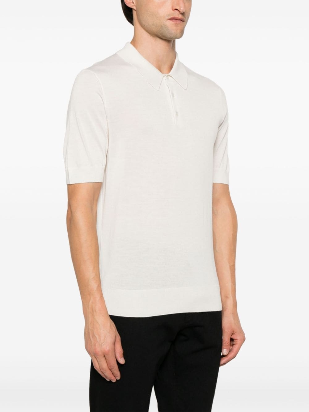 fine-knit polo shirt - 3