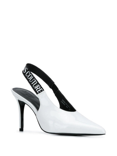 VERSACE JEANS COUTURE logo strap slingback pumps outlook