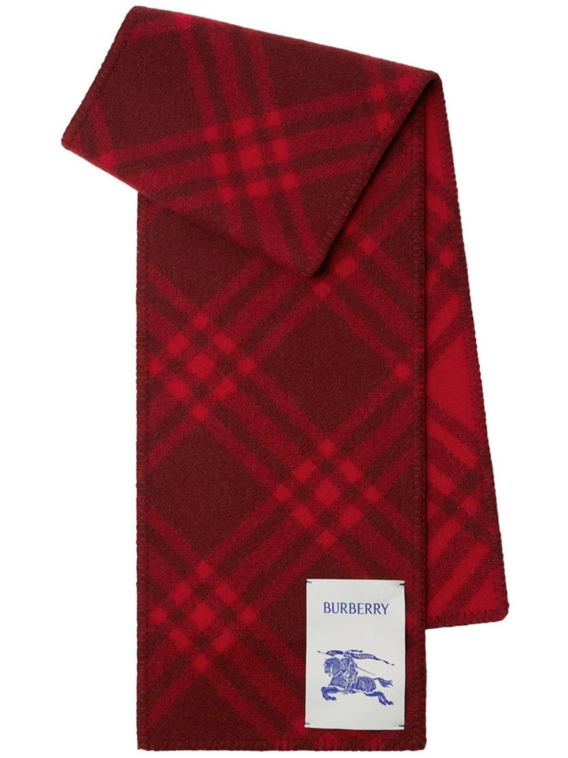 Vintage Check wool scarf 1