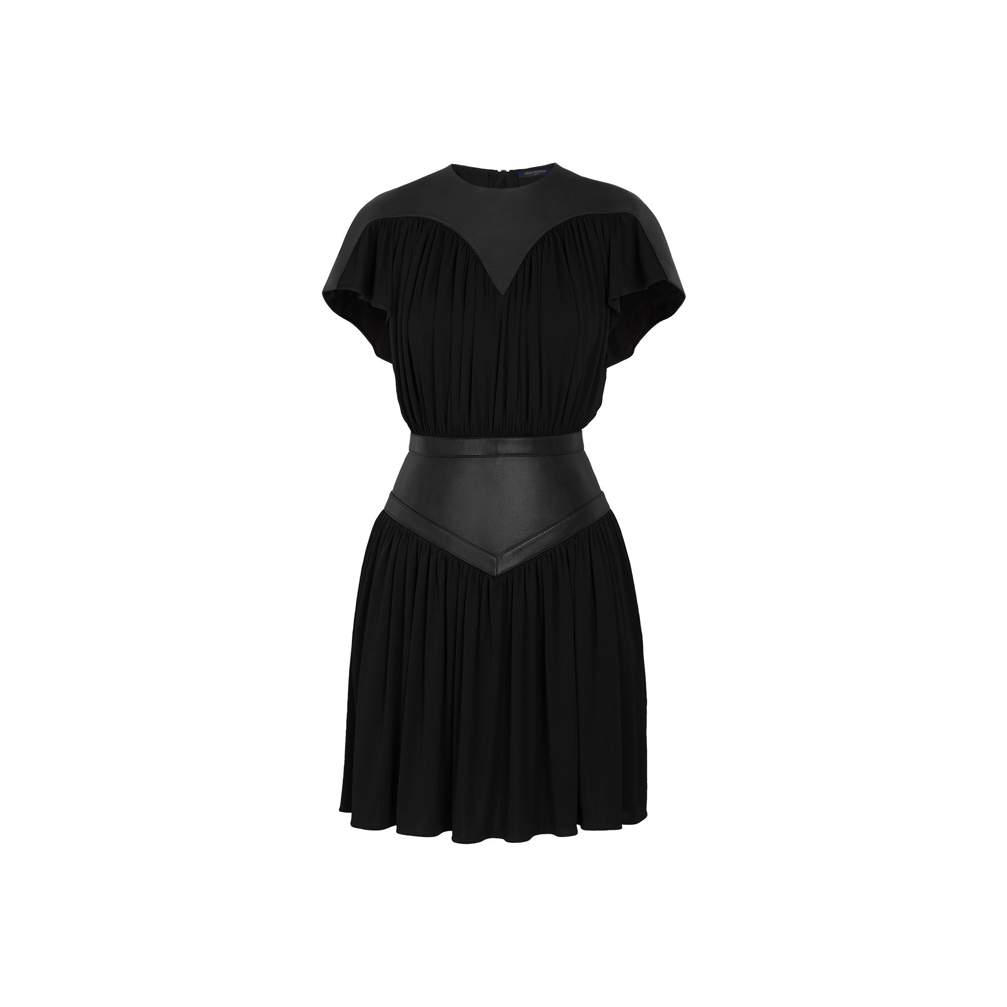 Pleated Dress With Waist Yoke - 1