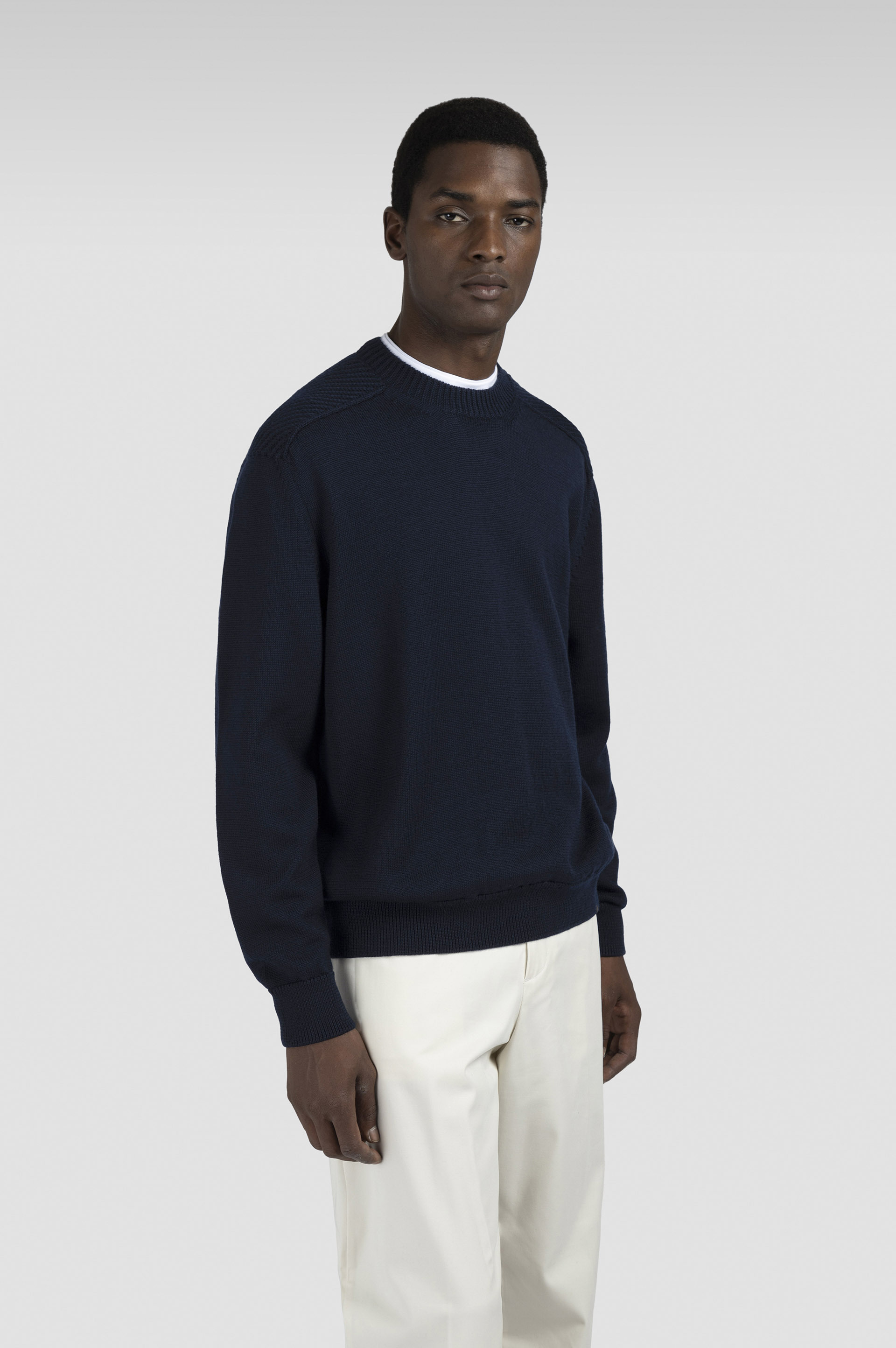 SOFT COOL TOUCH WOOL CREWNECK SWEATER - 6