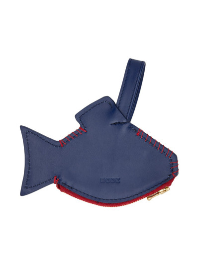 BODE Navy Fish Coin Pouch outlook