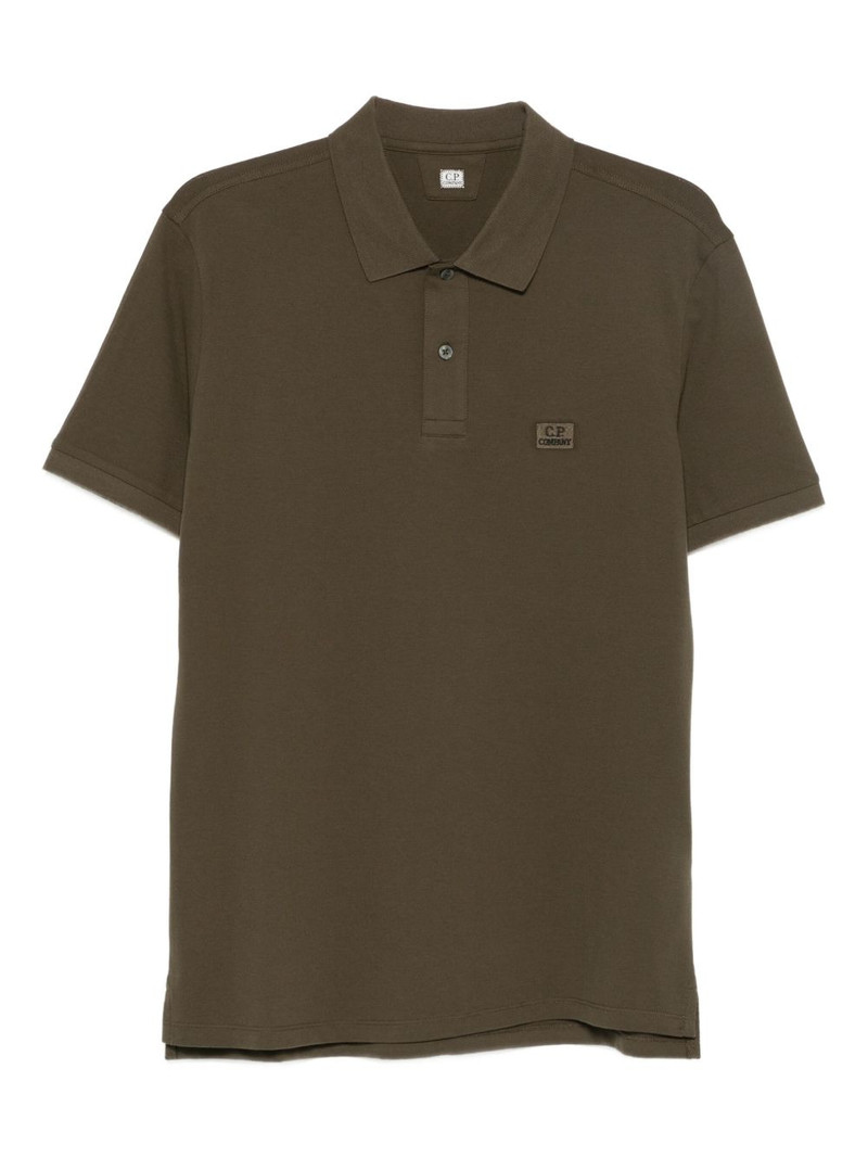 logo-patch polo shirt 1