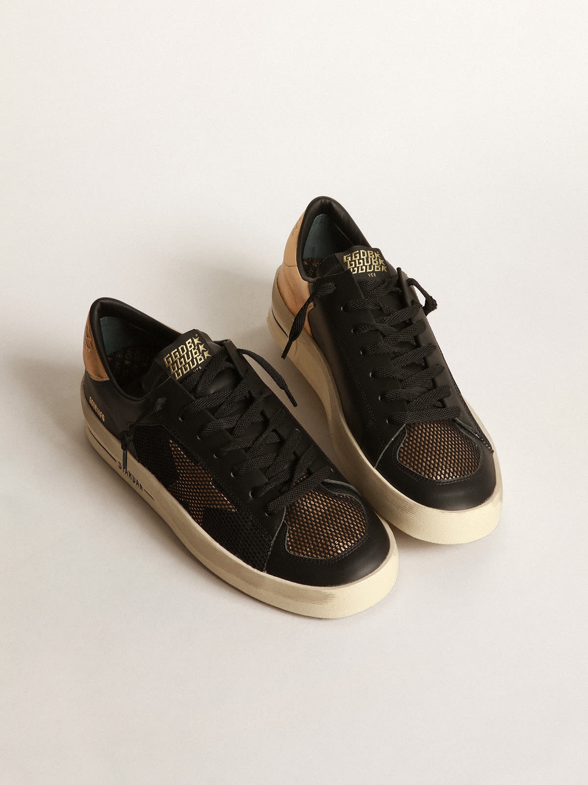 Stardan sneakers in leather with mesh inserts - 2