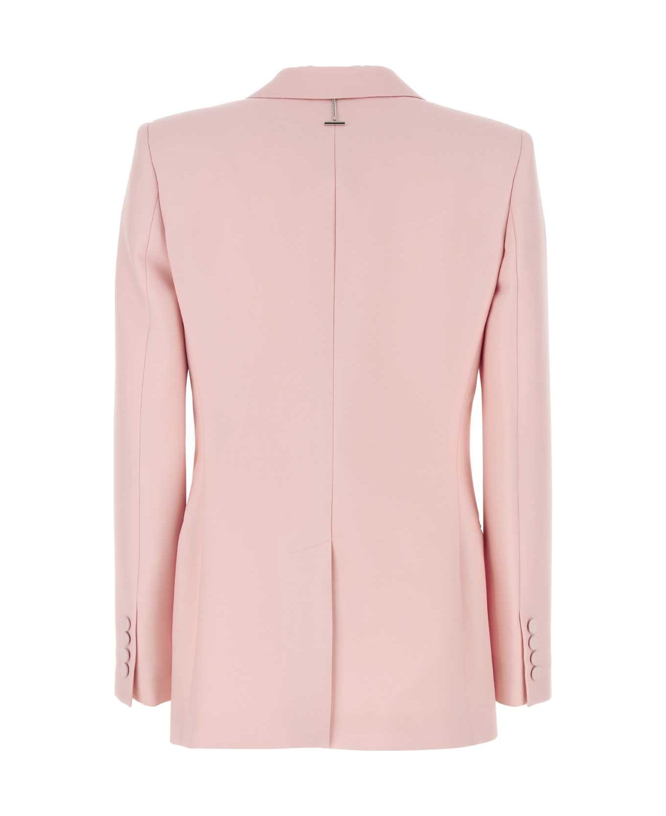 Pink Wool Blend Blazer - 2