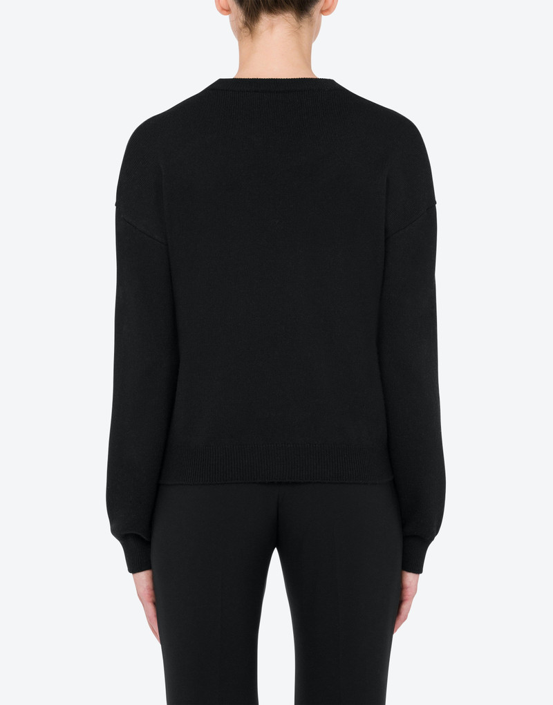MOSCHINO BUTTON WOOL JUMPER 3