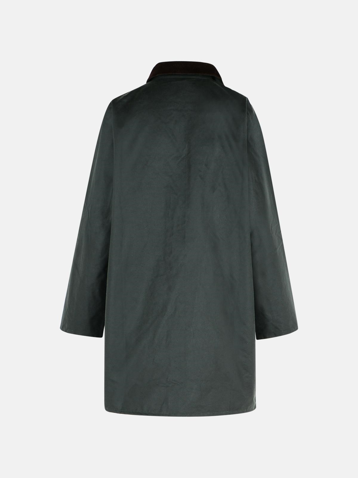'ALEXA' GREEN WAXED COTTON JACKET - 3
