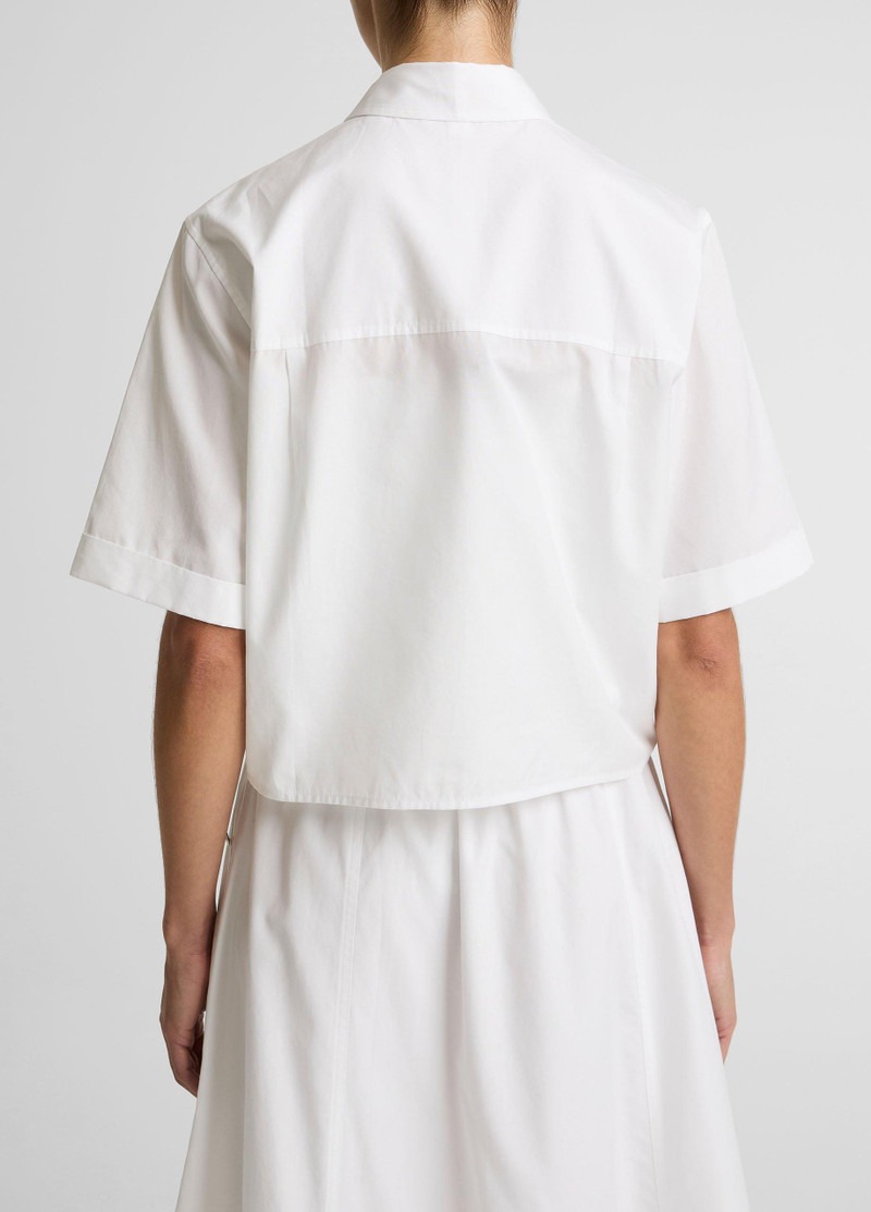 Vince Scallop-Detail Cotton Button-Front Shirt outlook