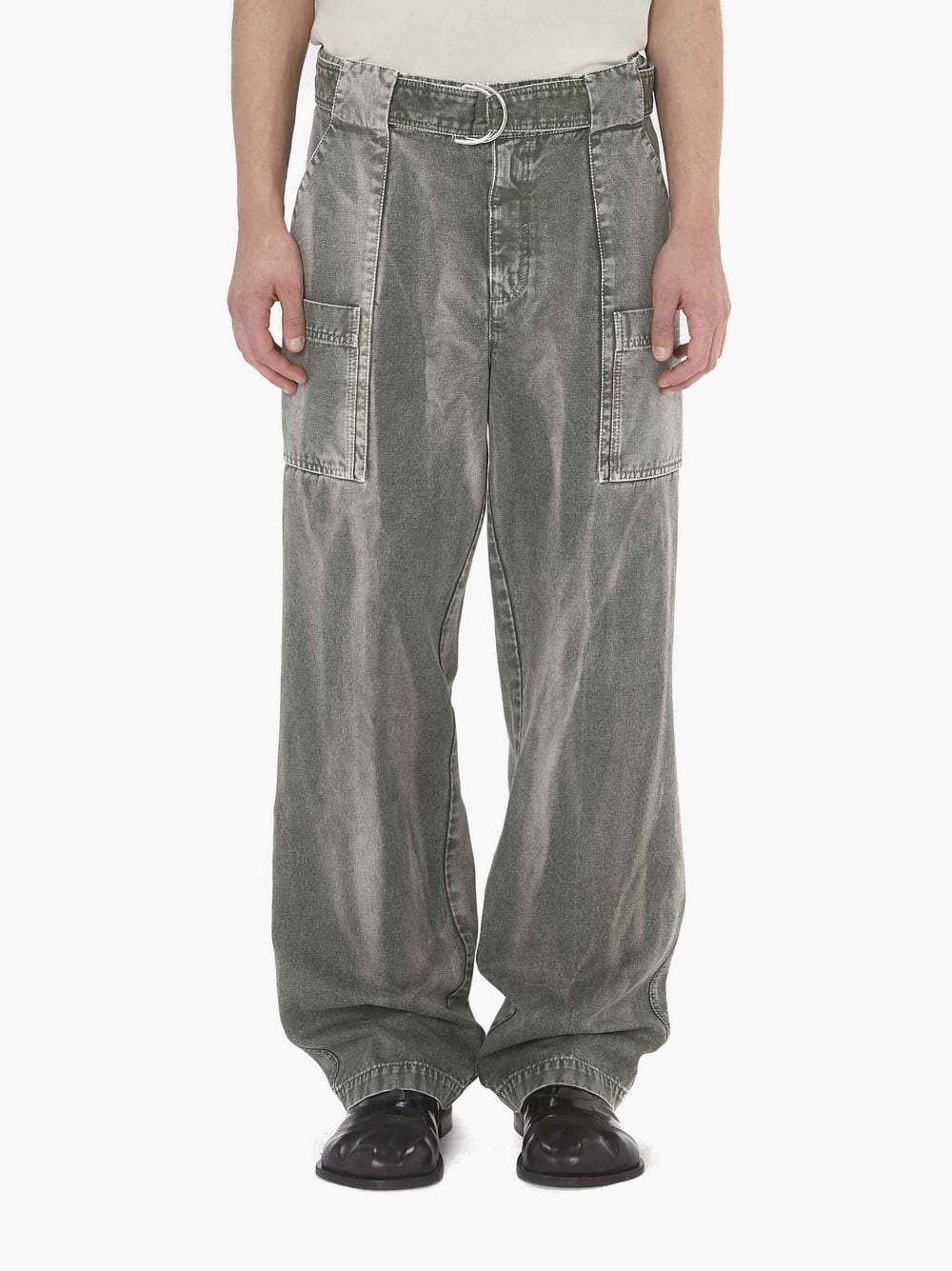 WIDE LEG CARGO TROUSERS - 2
