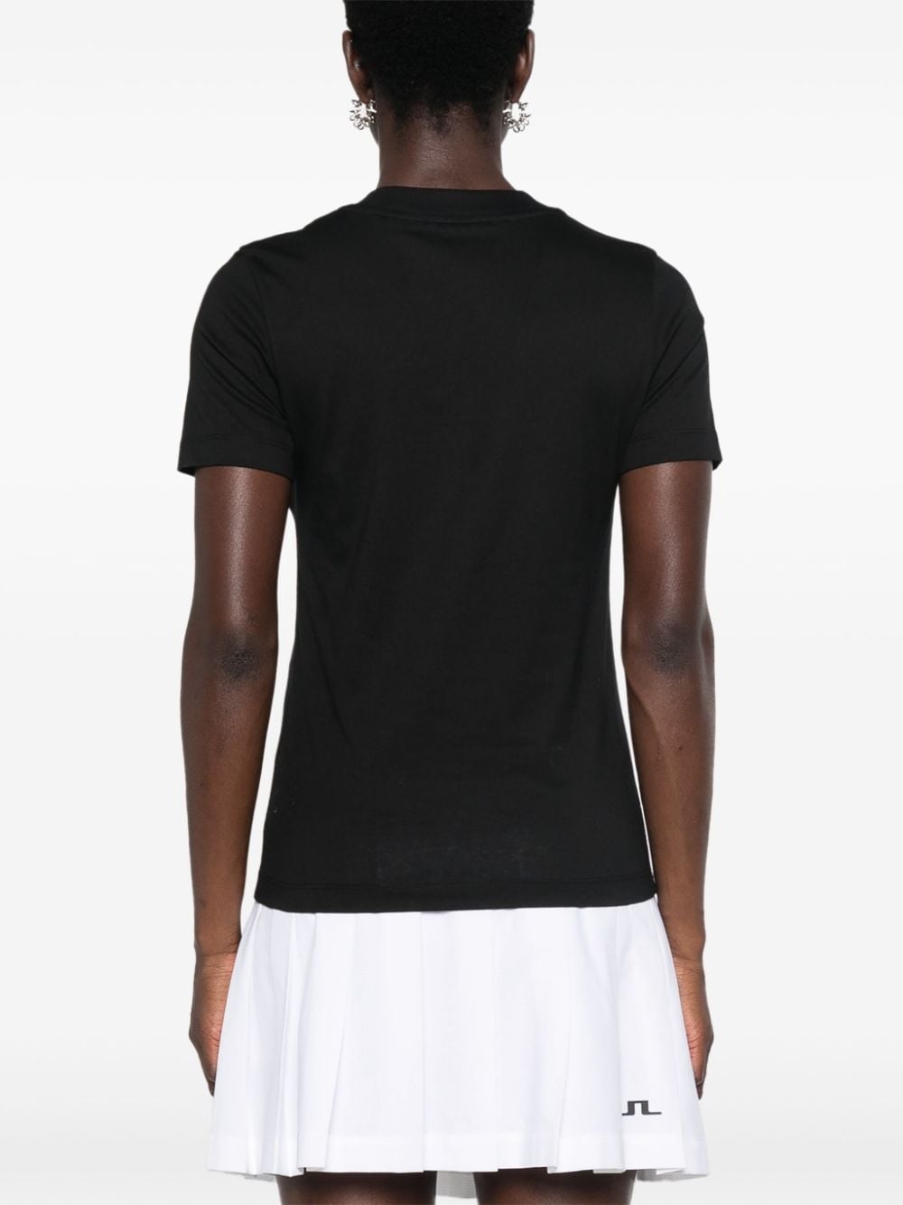 MONCLER Rhinestone Tシャツ Moncler crystal-embellished T-shirt | Black | FARFETCH