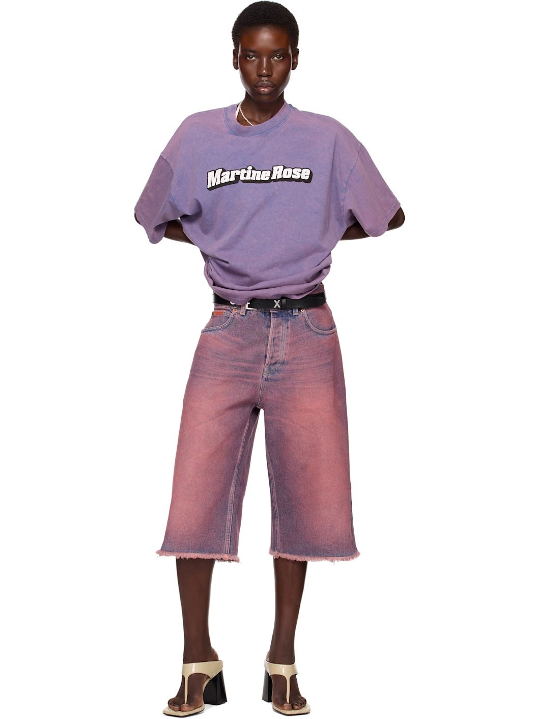 SSENSE Exclusive Purple Oversized Short Sleeve T-shirt - 5