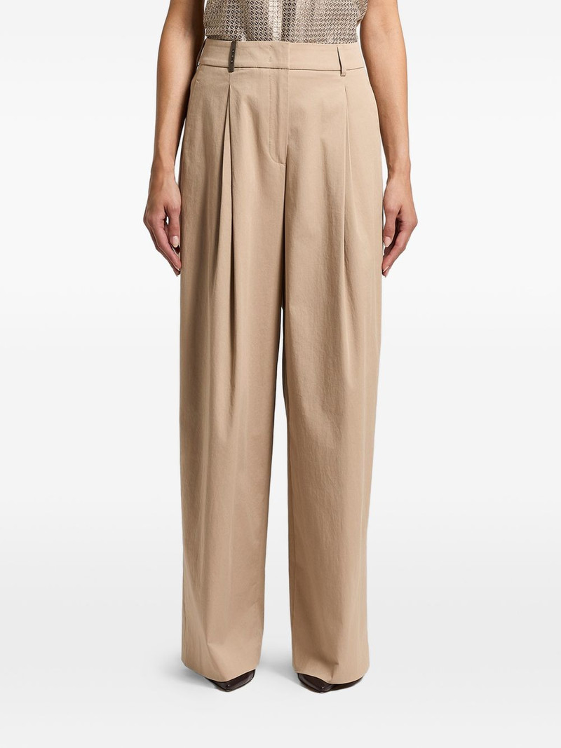pleated wide-leg trousers 1