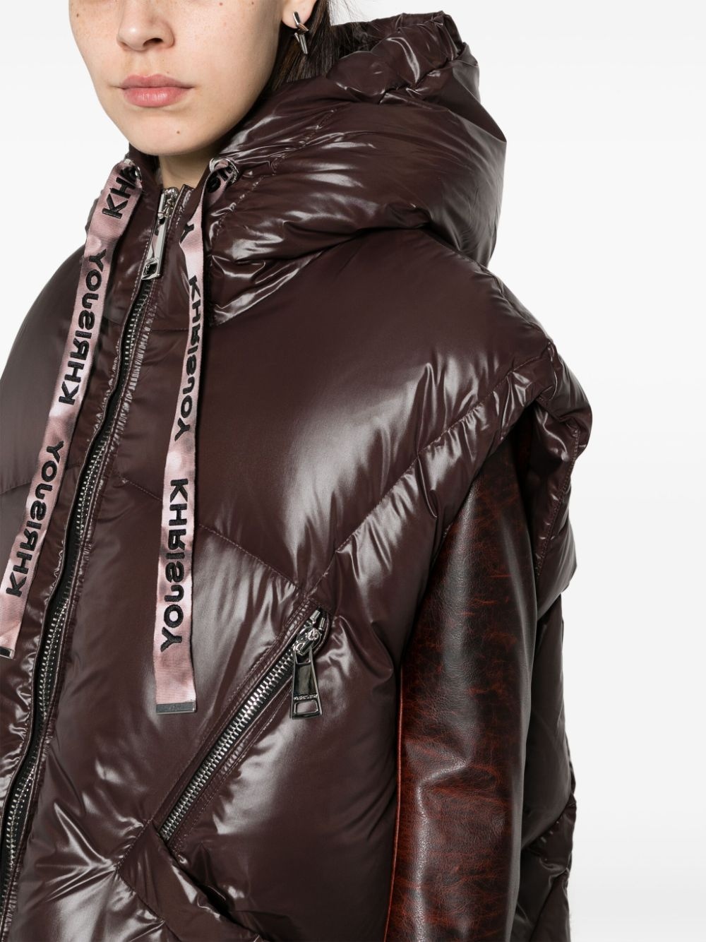 hooded padded gilet - 5