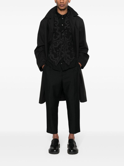 Yohji Yamamoto patterned-jacquard waistcoat outlook